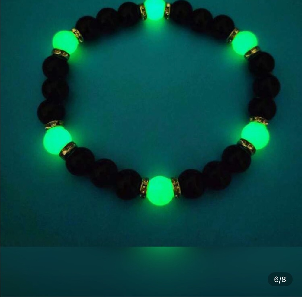 Glow-in-the-Dark Beaded Bracelet